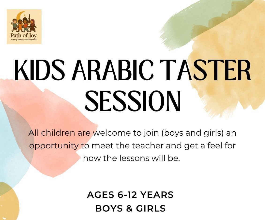 KIDS ARABIC TASTER SESSION