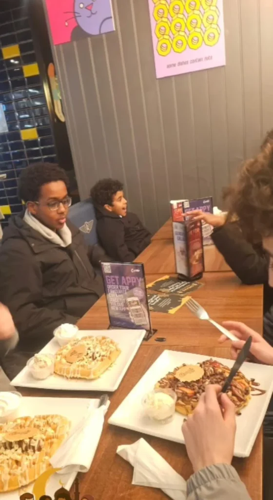 Creams Treat Celebrating Arabic Learning